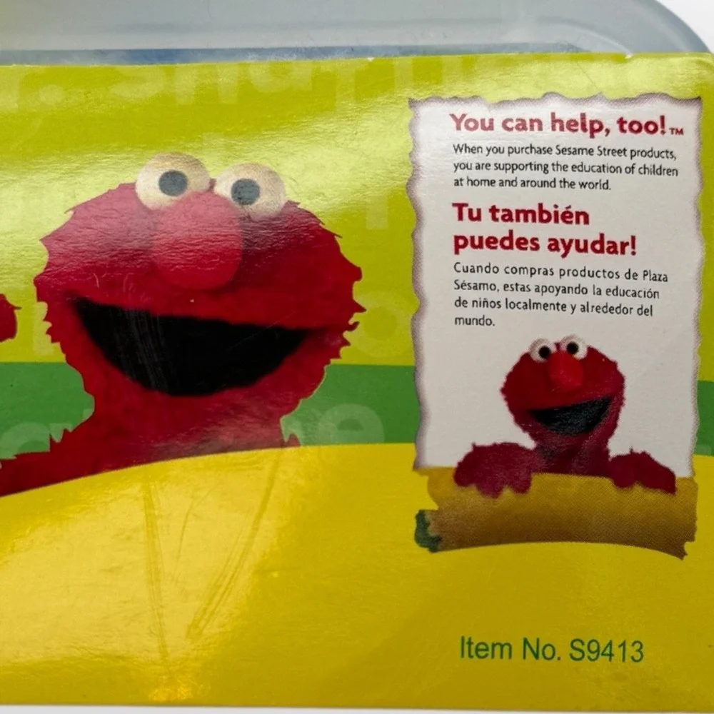 2005 Sesame Street Fleece Baby Blanket Elmo Big Bird Cookie Monster NOS VTG READ